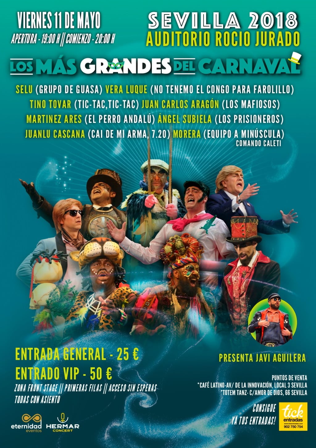 Los más grandes del carnaval, Auditorio Rocío Jurado.