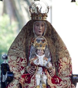 15 of August. Procession Virgen de los Reyes in Seville
