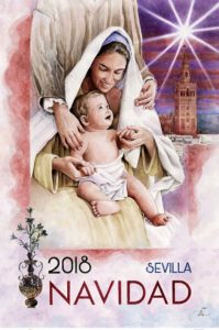 Cartel de la Navidad de Sevilla 2018 de la asociación de Belenistas. Javier Jiménez Sánchez-Dalp