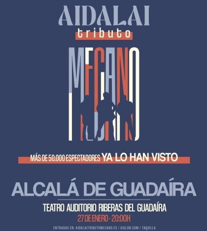 Aidalai, Tributo Mecano. Teatro Auditorio Ribera de Guadaira, Alcalá de Guadaira (Sevilla)