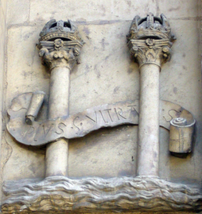 Pillars of Hercules in the city of Sevilla