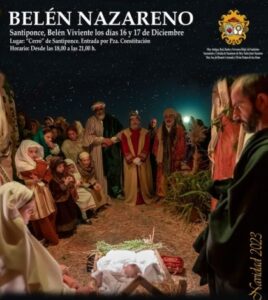 Belén Nazareno 2023. Belén viviente Santiponce. Navidad en Sevilla