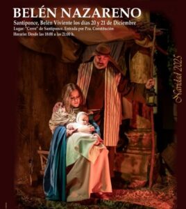 Belén Nazareno 2023. Belén viviente Santiponce. Navidad en Sevilla