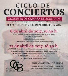 Concierto. ORQUESTA DE CÁMARA DE BORMUJOS. Teatro Duque-La Imperdible, Sevilla