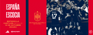 España vs Escocia en Sevilla 2023. Estadio de La Cartuja.