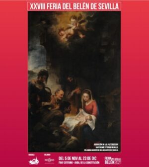Cartel XXVII edición de la Feria del Belén de Sevilla. Navidad 2021.