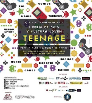 I Feria de Ocio y Cultura Joven: Teenage. En Centro Comercial Plaza de Armas, Sevilla