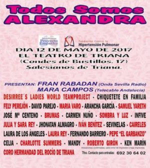 Gala benéfica: todos somos Alexandra. En El Teatro de Triana, Sevilla