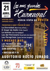 Los más grandes del Carnaval 2017 en el Auditorio Rocío Jurado de Sevilla