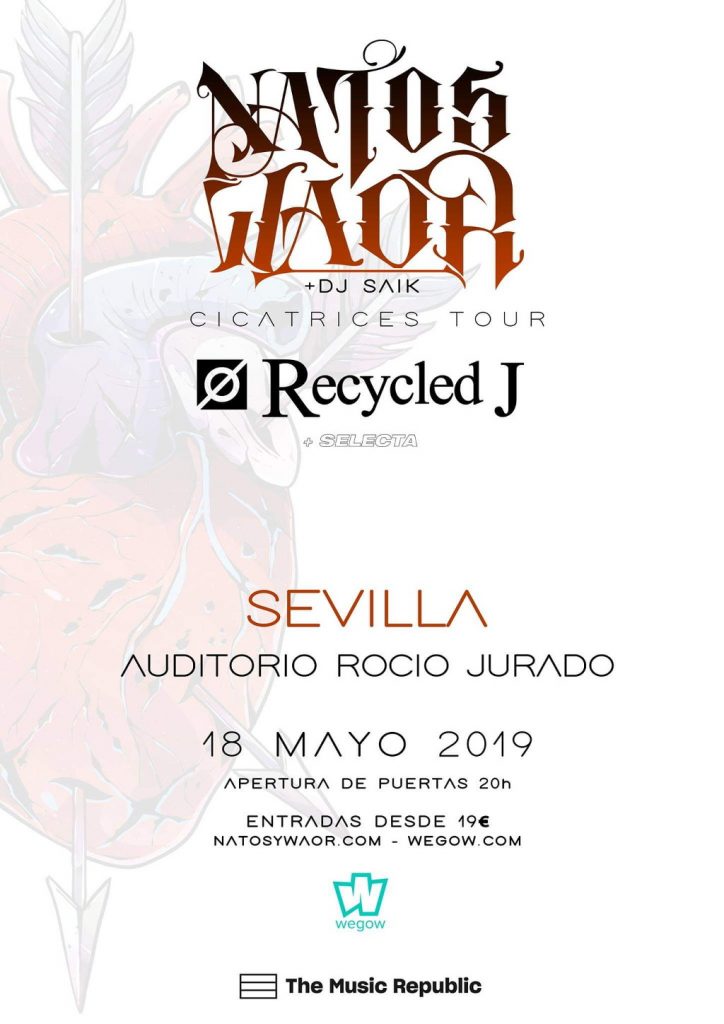 Natos Konzert und Waor, Cicatrices Tour - Sevilla 2019
