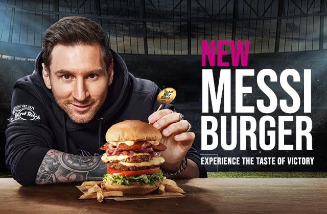 Hard Rock Cafe Sevilla lanza su nueva hamburguesa: la Messi Burger.