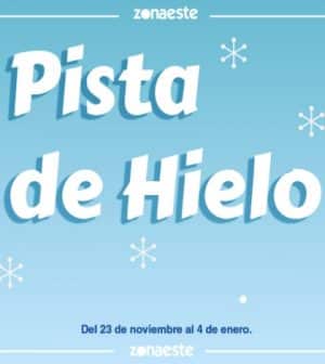 Pista de patinaje sobre hielo en C.C. Zona Este. Navidad Sevilla 2019