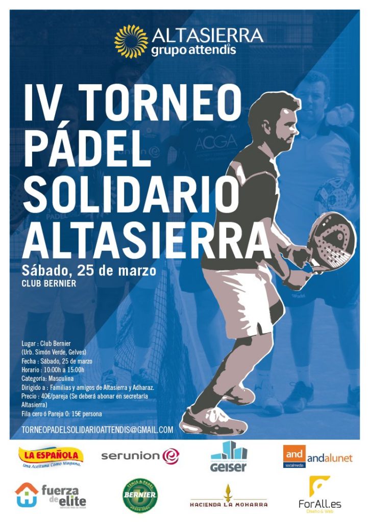 IV Torneo de Pádel Solidario Altasierra. Sevilla 2017