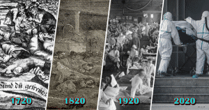 La Epidemia de cada 100 años: peste de 1720, cólera de 1820, gripe española de 1920, coronavirus de 2020