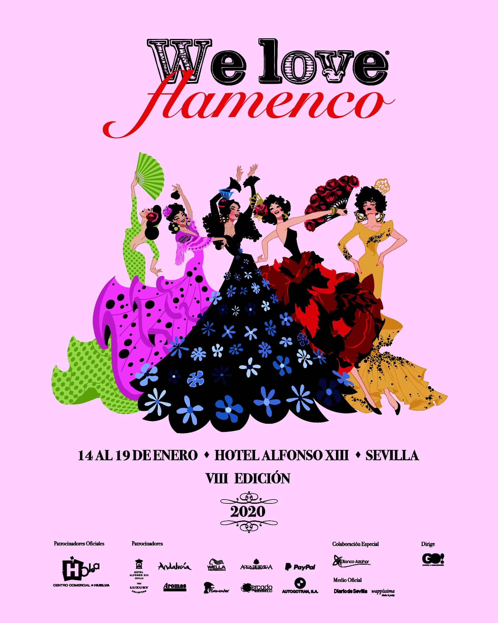 We Love Flamenco. Pasarela de moda flamenca. Desfiles y Programa 2020.